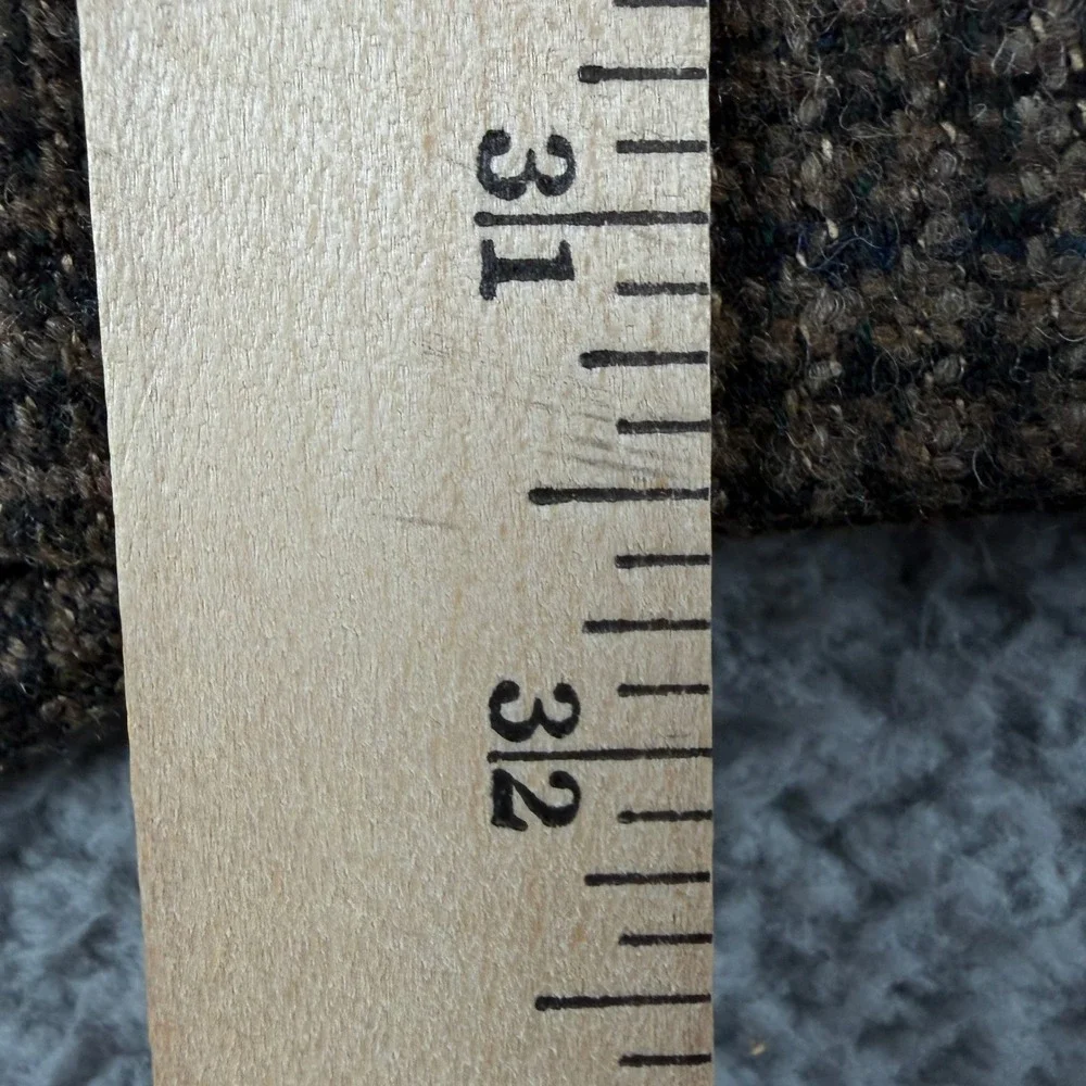 Pendleton Blazer Mens 46L Brown‎ Plaid Check Wool Sport Coat Two Button Classic
